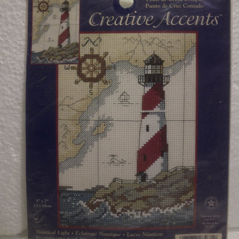 Creative Accents 2001 Nautical Light Counted Cross Stitch New in Package